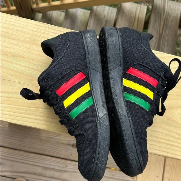 Adidas Hemp Bucktown Original Shoes Men Size 10 Rasta Black Red Green Yellow